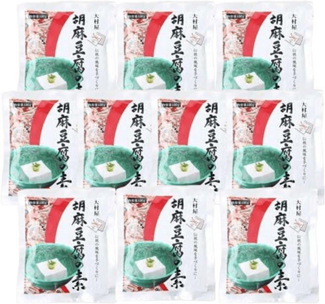 고마도후 만들기 100g 10개 모찌리 도후 일본 참깨두부 분말 가루, 10P, 1개