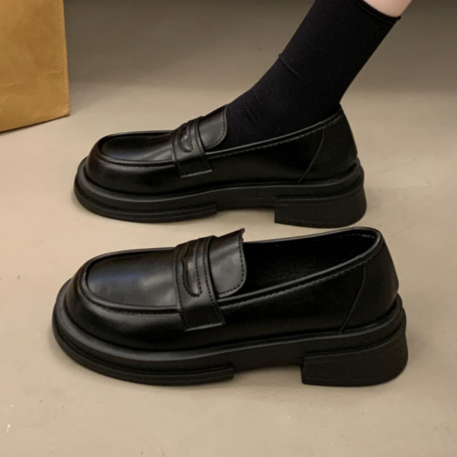 오늘출발 메르나뛰 심플 민자 부드럽고 발편한 통굽 로퍼 키높이 청키 여성 단화 ME601