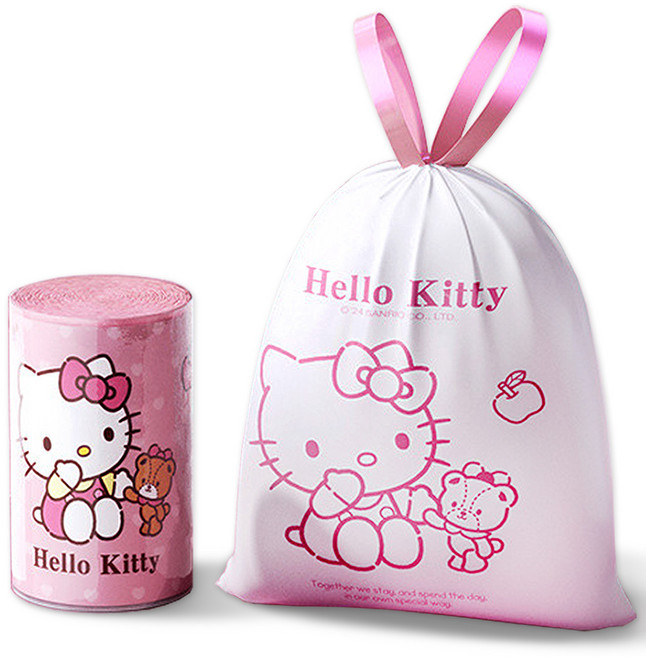 레더스 산리오 쓰레기 분리수거 비닐봉투, 헬로키티 S88L02 20L, 100개