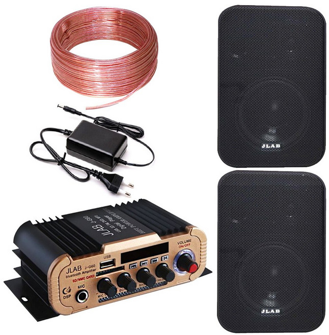 JLAB 블루투스 매장용 미니 앰프 J-G60 블랙 USB MIC AUX 앰프 [당일출고]