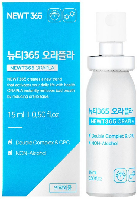 뉴티365 오라플라 구강 스프레이, 5개, 15ml