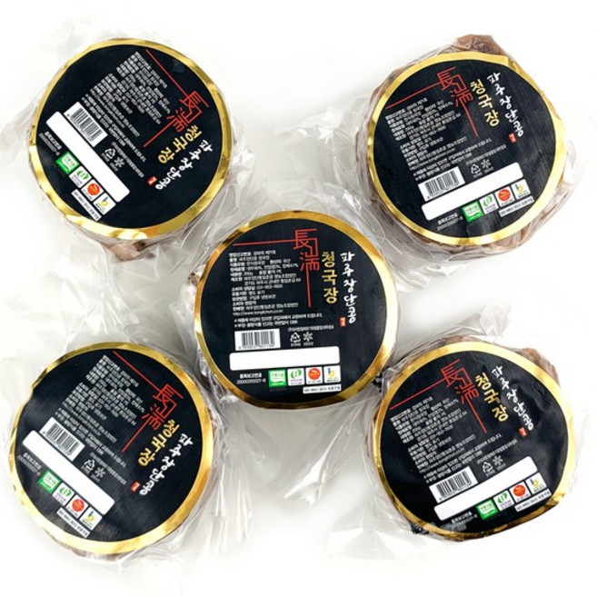 순수자연 DMZ 파주장단콩 직접 담근 저염 청국장 200g x 5개, 1개