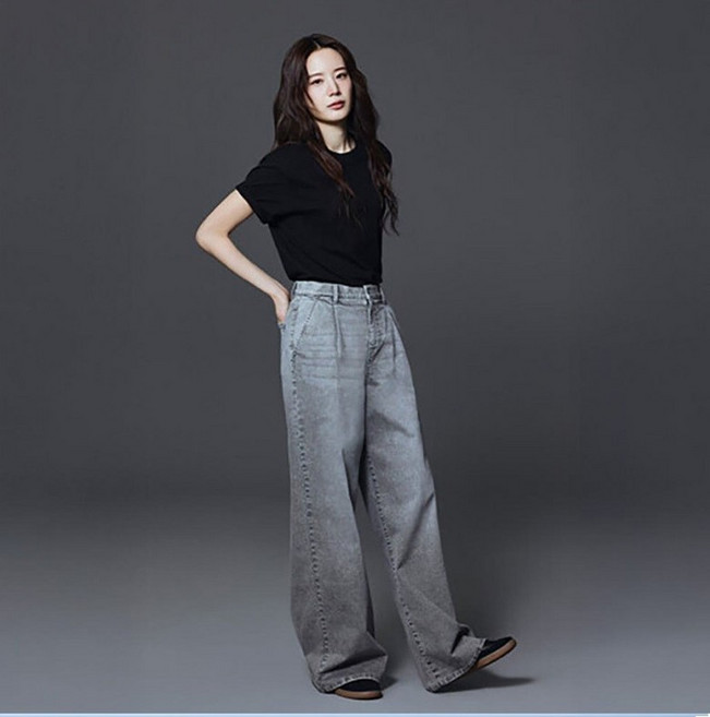 폴햄 여성 쿨링 컴포드 슈퍼와이드핏 데님 팬츠 PHG2DP2034
