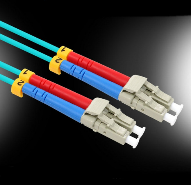 10기가비트 LC-LC 광 점프코드 3M 멀티모드 광통신케이블, 1개