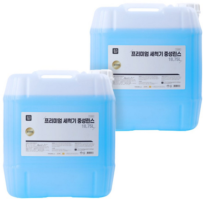 공간케어 대용량 업소용 프리미엄 식기세척기 린스, 2개, 18.75L