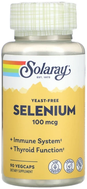 Solaray selenium효모 프리 셀레늄 100mcg 90정 - 쿠팡