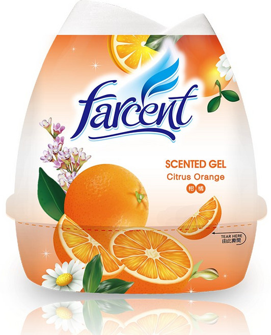 Farcent 香氛蛋 蜜桃香, 1個, 花語香膏-柑橘200g