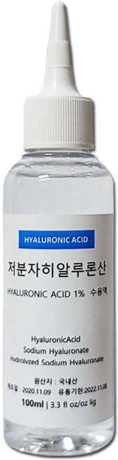 초저분자 히알루론산 초저분자 히아루론산1% 원액 100ml, 저분자 히알루론산원액, 저분자 히알루론산원액, 1개