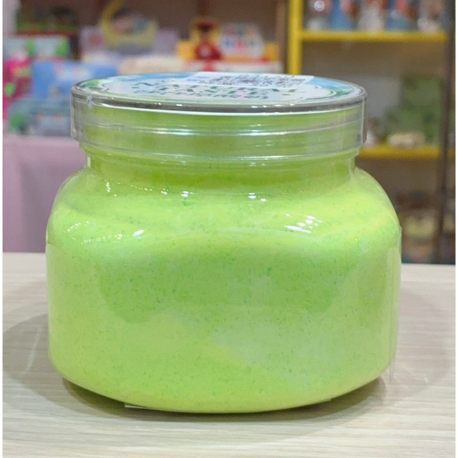 有家百貨 黃油泥 史萊姆 藍粉紫綠 四款 仿真 沙沙厚酸奶 療癒 黏土, 綠, 1個