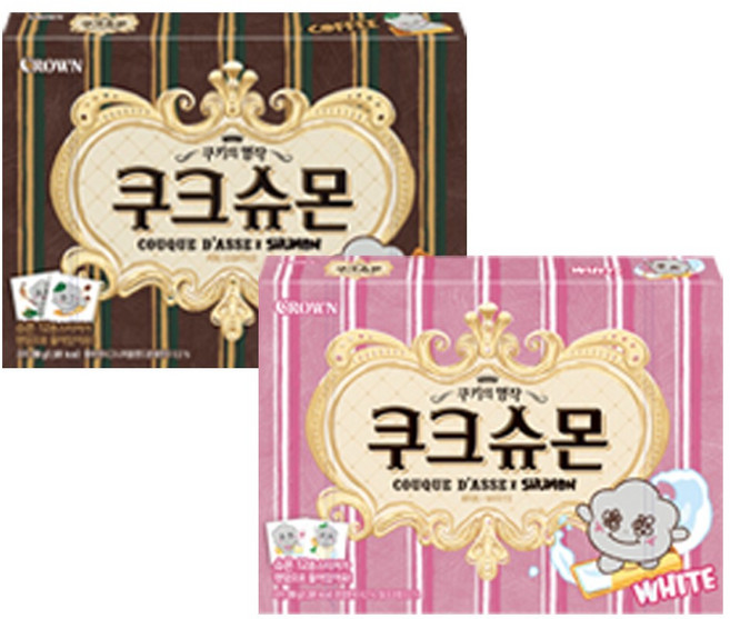 크라운 쿠크슈몬 화이트+쿠크슈몬 커피
