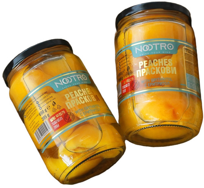 누트로 스테비아 황도 병조림, 690g, 2개