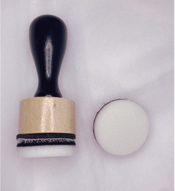 스텐실 잉크 블랜딩 스펀지 툴 패드, 2.스펀지 리필 5개, 1개