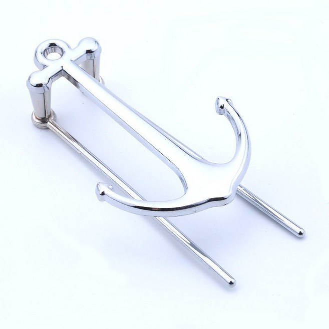 금속 닻 책갈피 앵커 책 클립 페이지고정 입체형, 실버