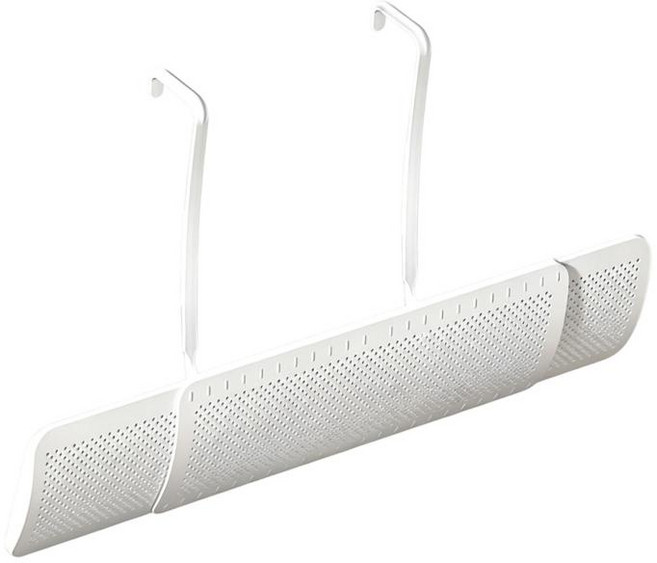 QDY 에어컨 바람막이 커버 직사광선 차단 간편 설치 조절 가능 침실 가정 기숙사용, 60cm, 하얀색