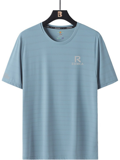 歐北潮流 真冰絲加大碼 運動速乾衣 冰絲涼感T恤 圓領短袖