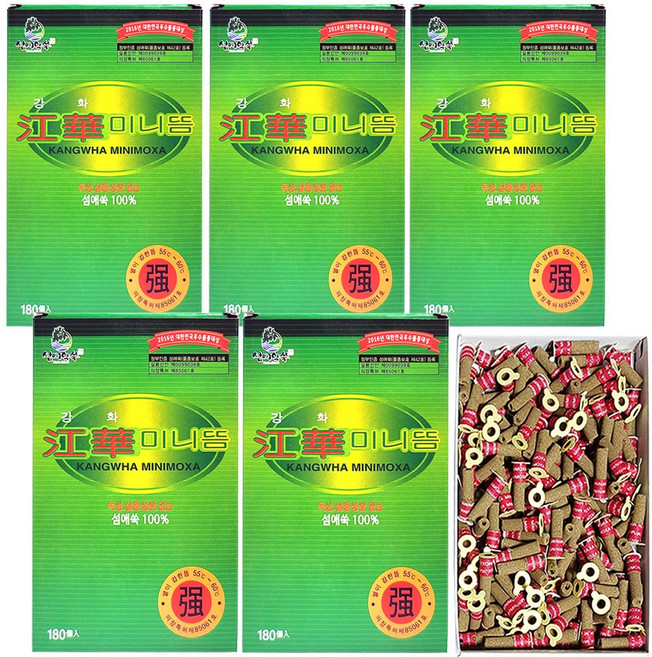 이화당 강화미니뜸(강) 섬애쑥 쑥뜸, 5박스