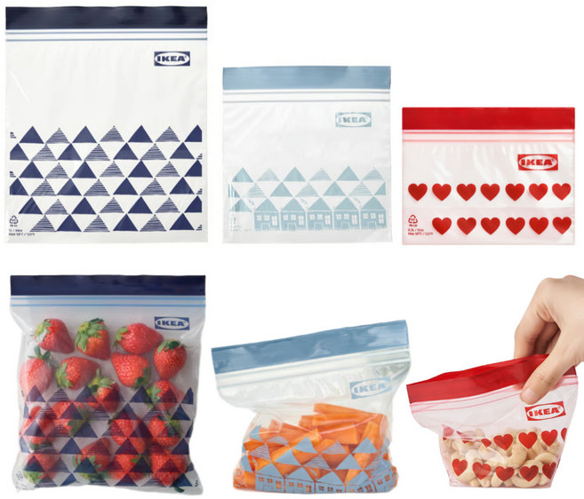 지퍼백 ( 1L 30개+0.4L 30개+0.3L 25개) 세트, 1개, 85개, 혼합