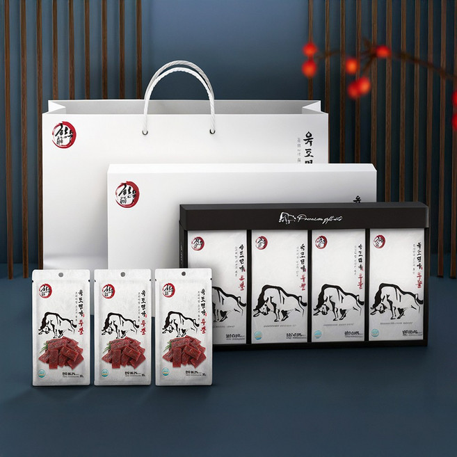 한우육포 투뿔 2호(30g x 12ea) / 육포명가 투뿔 2호, 1개, 360g