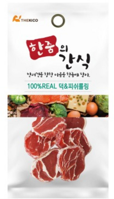 한줌의간식 강아지 산책용간식 노즈워크 그레인프리 수제간식 개별포장, 1개, 덕&피쉬 롤링