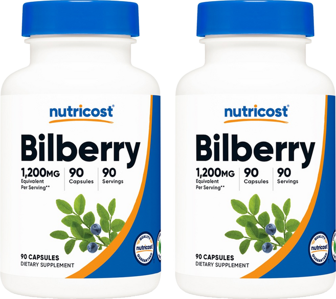 뉴트리코스트 빌베리 1200mg 캡슐, 90정, 2개