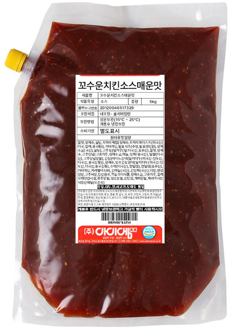 아이엠소스 꼬수운치킨소스 통닭양념-순한맛 매운맛 2종 업소용 대용량, 5kg, 1개