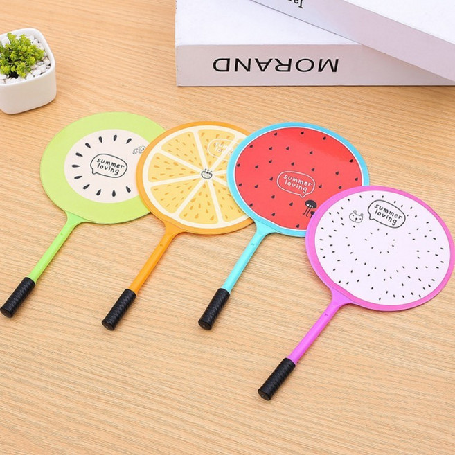 [별별창고] 과일 볼펜 부채 수박 그림 손부채 부체 캐릭터 휴대용 미니 여름, 용과부채, 1개, 용과부채
