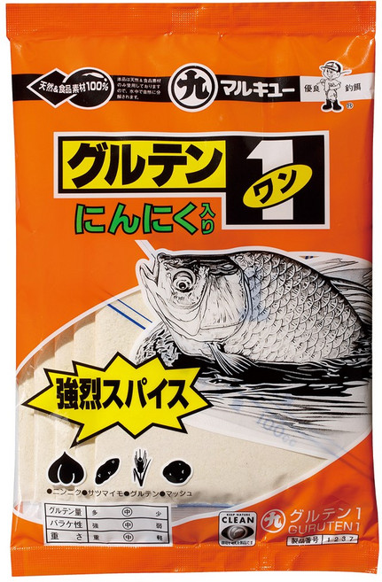 마루큐 글루텐1 마늘글루텐 중층내림 붕어 민물 떡밥, 5개