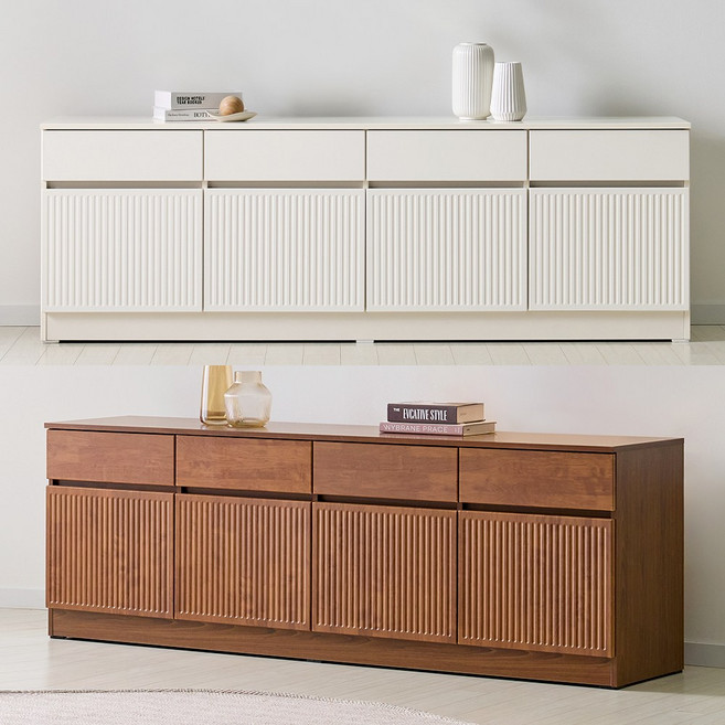 [와우할인 단독특가] 윈스턴 1800 수납 높은거실장 티비다이 티비장 tv선반 2color, 01.크림화이트, 01.선택안함