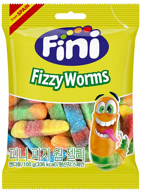 Fini 피지 웜 젤리, 100g, 6개
