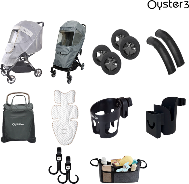 오이스터 미니 플러스 유모차 전용 방풍커버 모기장 바퀴커버 핸들커버 미고컵홀더 유모차 정리함 유모차 걸이 고리, 1개, 선택1 오이스터 미니 플러스 전용 모기장