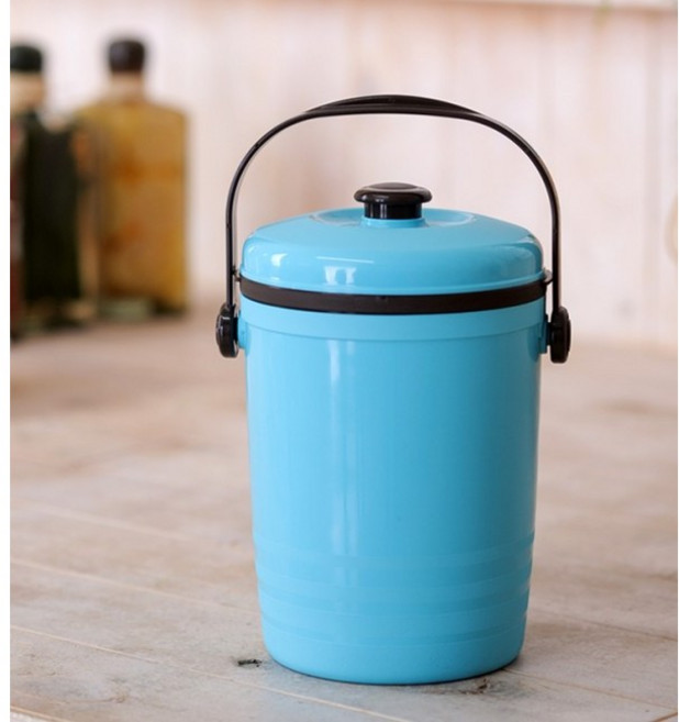 스마트음식물 비닐쓰레기통 2L 블루 (2630)