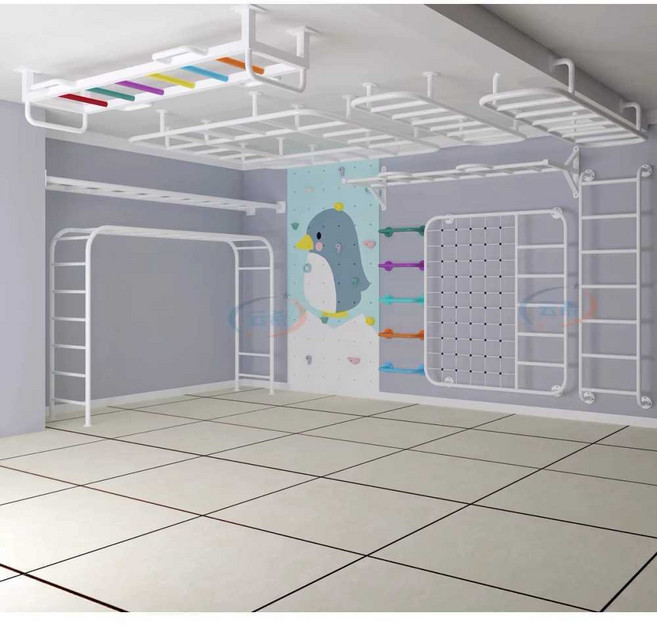 실내 구름 사다리 등반 벽 수평 바 클라이밍, 1개, 4. 어린이 크롤링