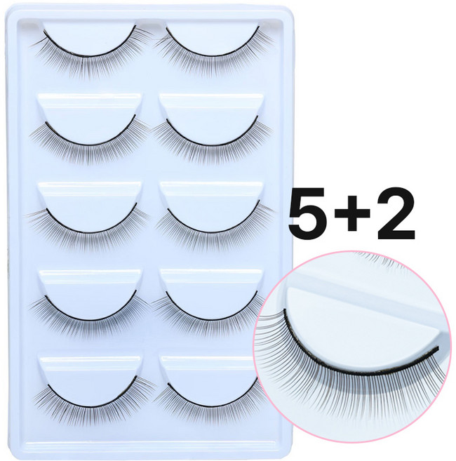 (5+2) 당일발송! 블랙베리 연습용 속눈썹 10mm 10개입 가성비 갑 속눈썹연장 재료 미용 실기시험 수강생 연습재료, 1개