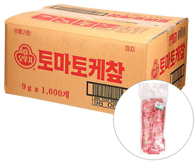 토마토케챂 9Gx100입오뚜기 BOX(10), 1000개, 9g