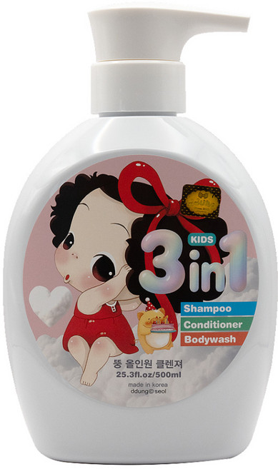 뚱 패밀리 달콤한 솜사탕 올인원클렌져, 1개, 500ml