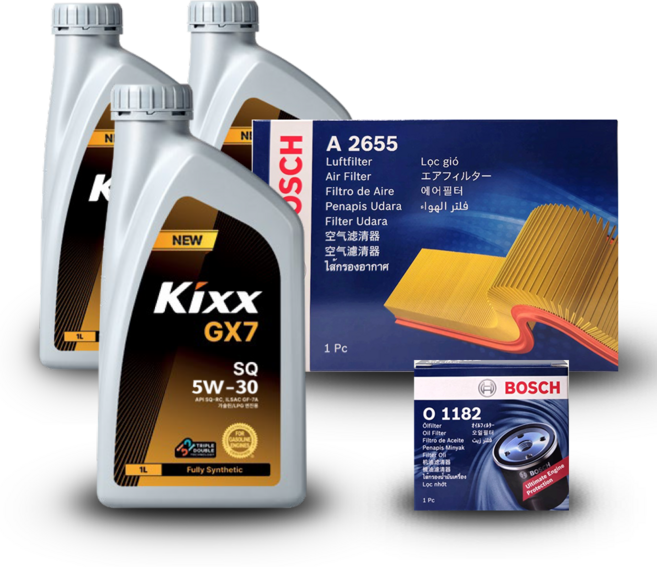 셀토스 (SP2) 1.6터보 가솔린 엔진오일세트 킥스 GX7 5W30 (구) G1, 킥스 GX7 5W30 엔진오일세트, 기본세트▶엔진오일세트만 구매하기