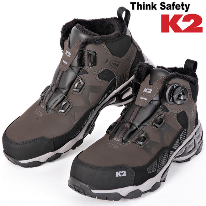 케이투 K2-86 다이얼 기모 방한 안전화겨울 작업화, 1개, 상세 설명 참조