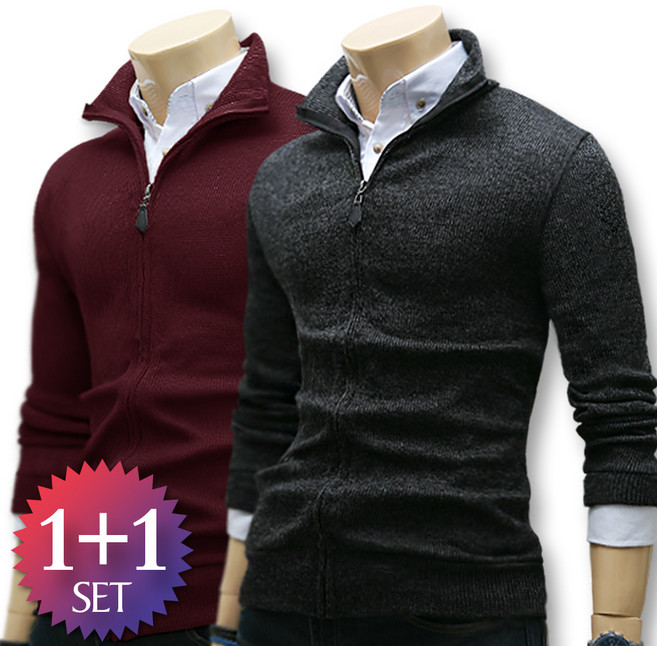 블루포스 크랏츠 집업 가디건 1+1세트 [2장 묶음] 니트 [국내생산]