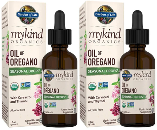 Garden of Life oregano oil 가든오브라이프 천연 유기농 오레가노 오일 시즈널 드롭 30ml 2개 +포스트 카드 세트 - 쿠팡