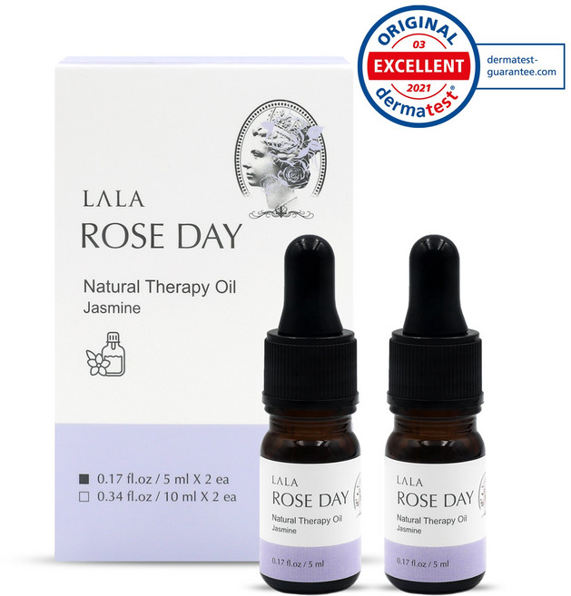 라라로즈데이 시즌2 스포이드 천연 오일 Y존 케어 속옷 향수 이너퍼퓸 여성청결제 자스민향 2개입 세트, 자스민+로즈, 5ml, 2개