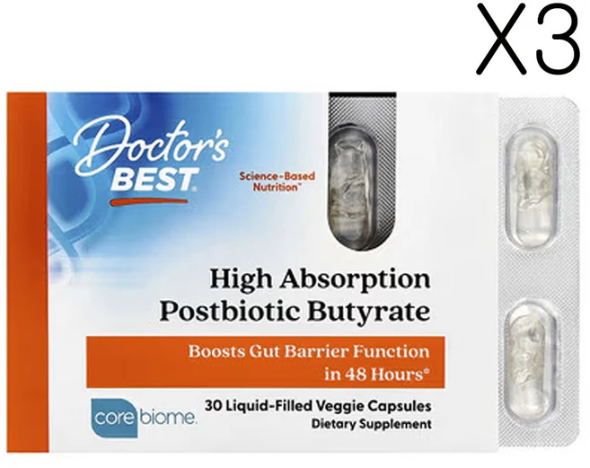 닥터스 베스트 고흡수 포스트바이오틱 부티레이트 30베지캡슐 (캡슐당 300mg), 3개, 30정 - 쿠팡