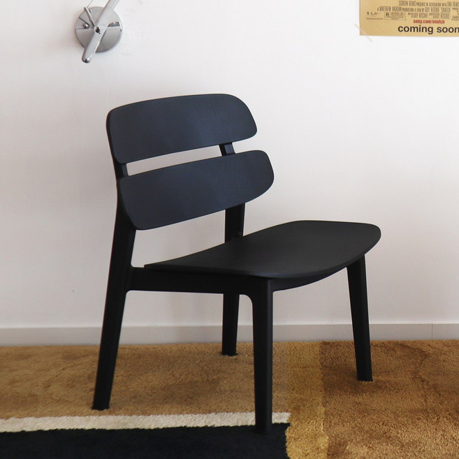 듀얼리프 낮은 라운지체어, 1개, 블랙