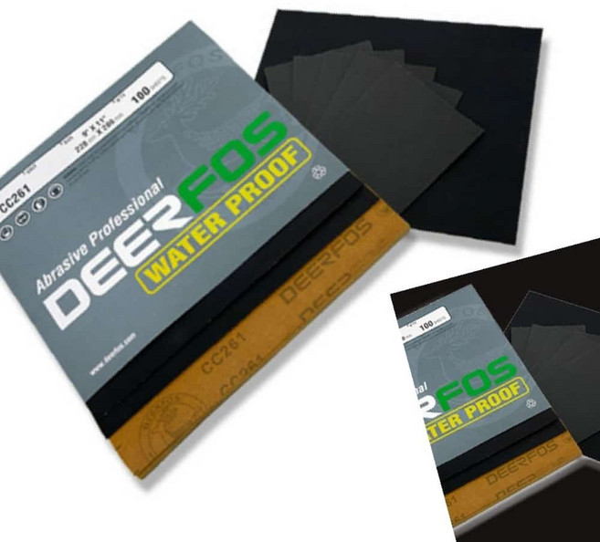 연마지 빼빠 디어포스 사슴표 페파 종이사포 100장 180방, 1개