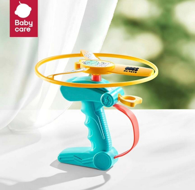 babycare 兒童 竹蜻蜓 飛盤 彈射 旋轉 陀螺 戶外玩具, 參考主圖, 1個