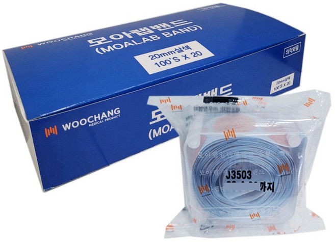 건강두배로 모아랩 채혈밴드 원형 20mm 100매입, 20개