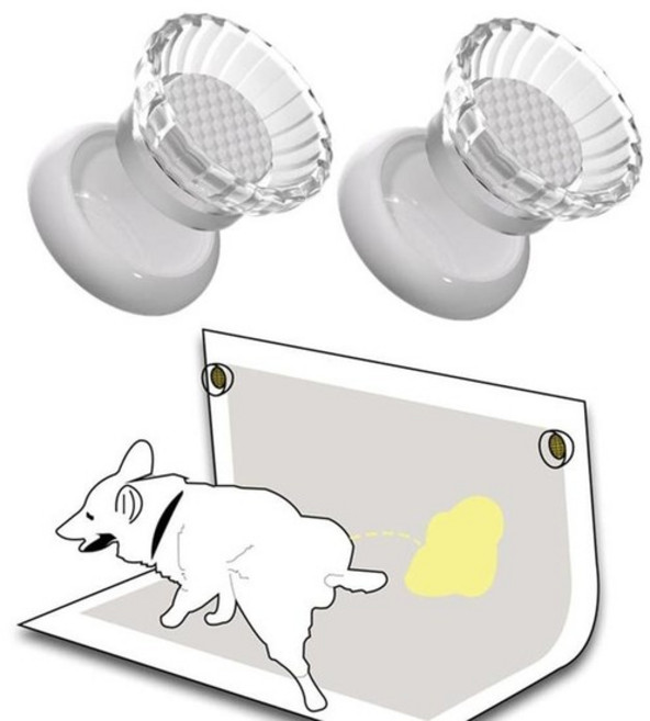 [아우트_64]강아지 배변패드 고정 애견용품 자석홀더 2개입, 색상랜덤／FREE