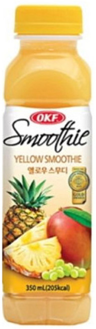 오케이에프 옐로우스무디 과일 음료, 350ml, 6개