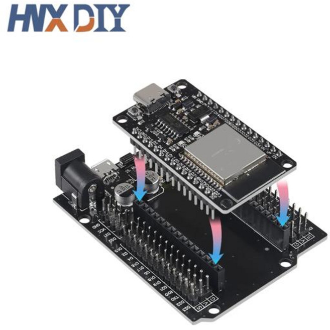 1-5sets ESP32 개발 보드 무선 WiFi Bluetooth 모듈 초저전력 소비 듀얼 코어 30Pin ESP32-WROOM-32S 32D, 2)1set, 1개