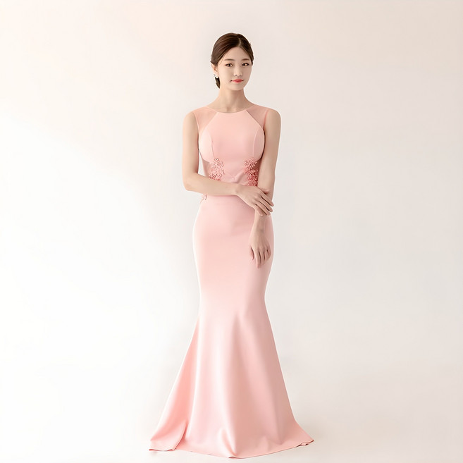 릴리드레스 끌레르 시스루 비즈 파티 드레스 LDP35