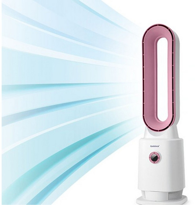 지엔베르그 날개없는 선풍기1위 25년식 무풍 타워형 리모컨 사무실 학원 아기방 아기, 날개없는 선풍기1위(핑크)